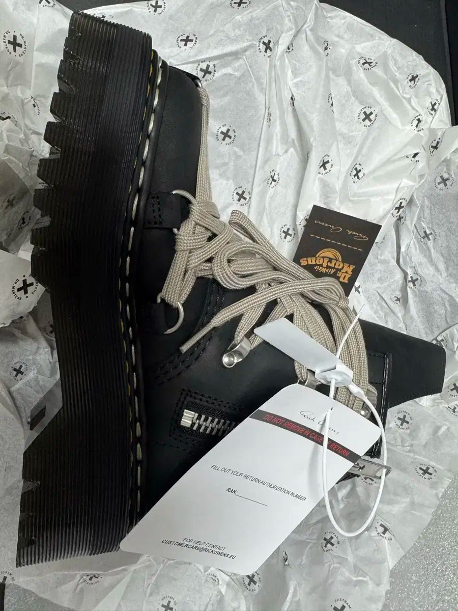 DR. MARTENS ドクターマーチン x RICK OWENS リックオウエンス 1460 クアッド MEGA レース 230 uk4