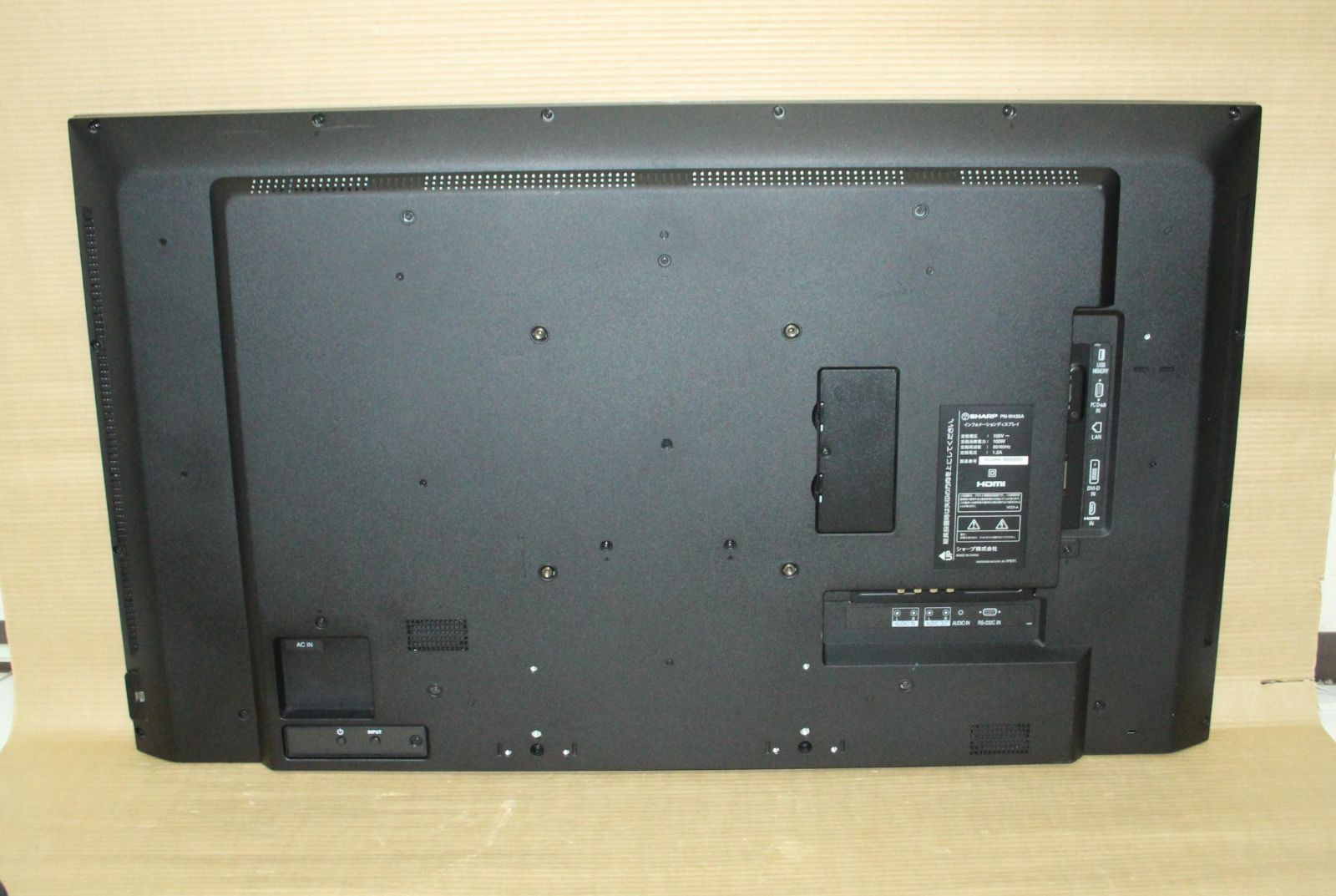 2019年製(1)　SHARP　インフォメーションディスプレイ PN-W435A　43V