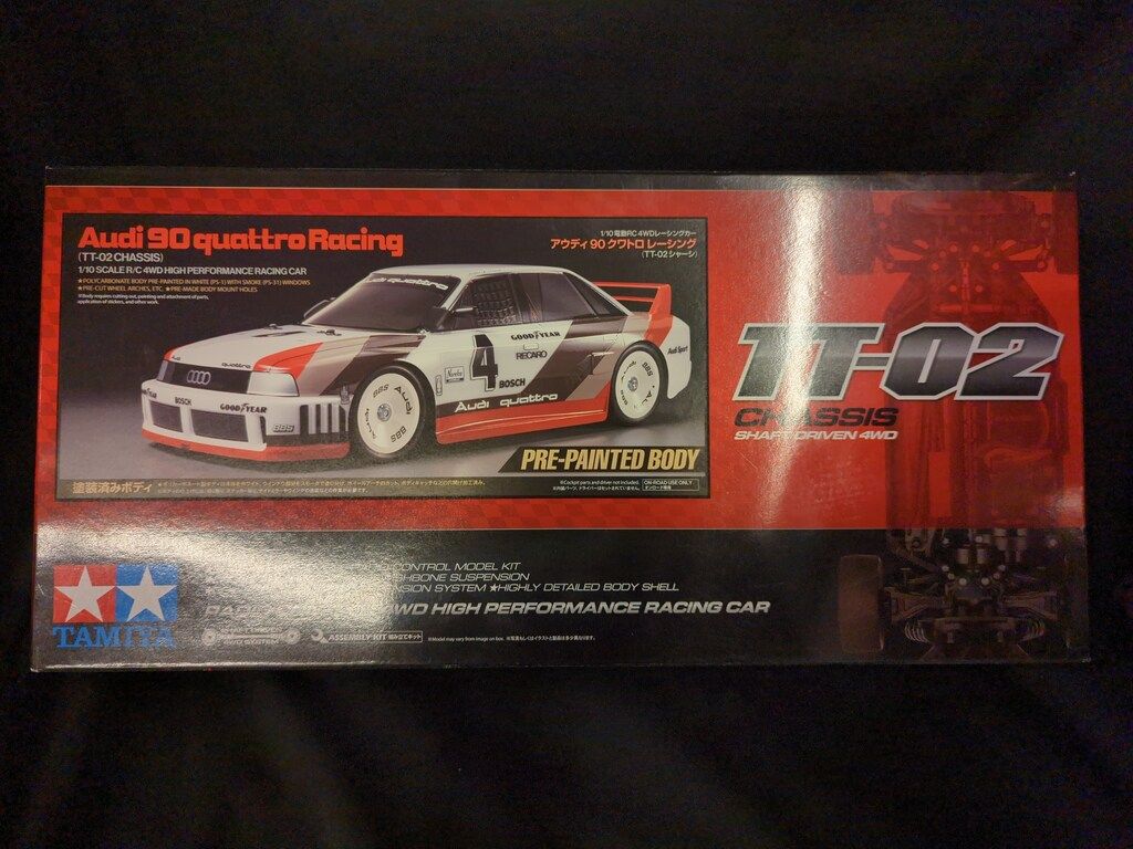 タミヤ 電動RCカー アウディ 90 クワトロ レーシング (TT-02シャーシ