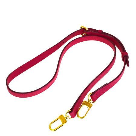 【中古】 ルイヴィトン LOUIS VUITTON バッグ用 ショルダーストラップ ピンク レザー 05EQ128