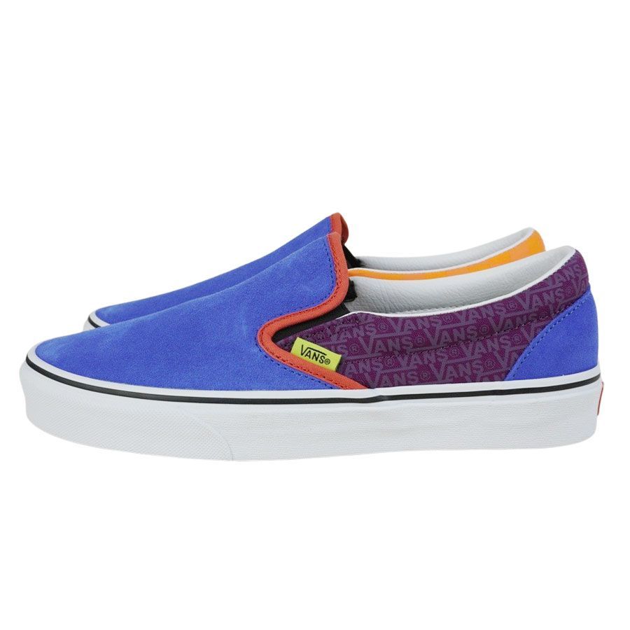 バンズ VANS ヴァンズ 【箱なし】メンズ スニーカー CLASSIC SLIP ON クラシックスリッポン ミックス＆マッチ  グレープジュース/ブライトマリーゴールド 靴 スリップ 紫 パープル 青 オレンジ スウェード - メルカリ