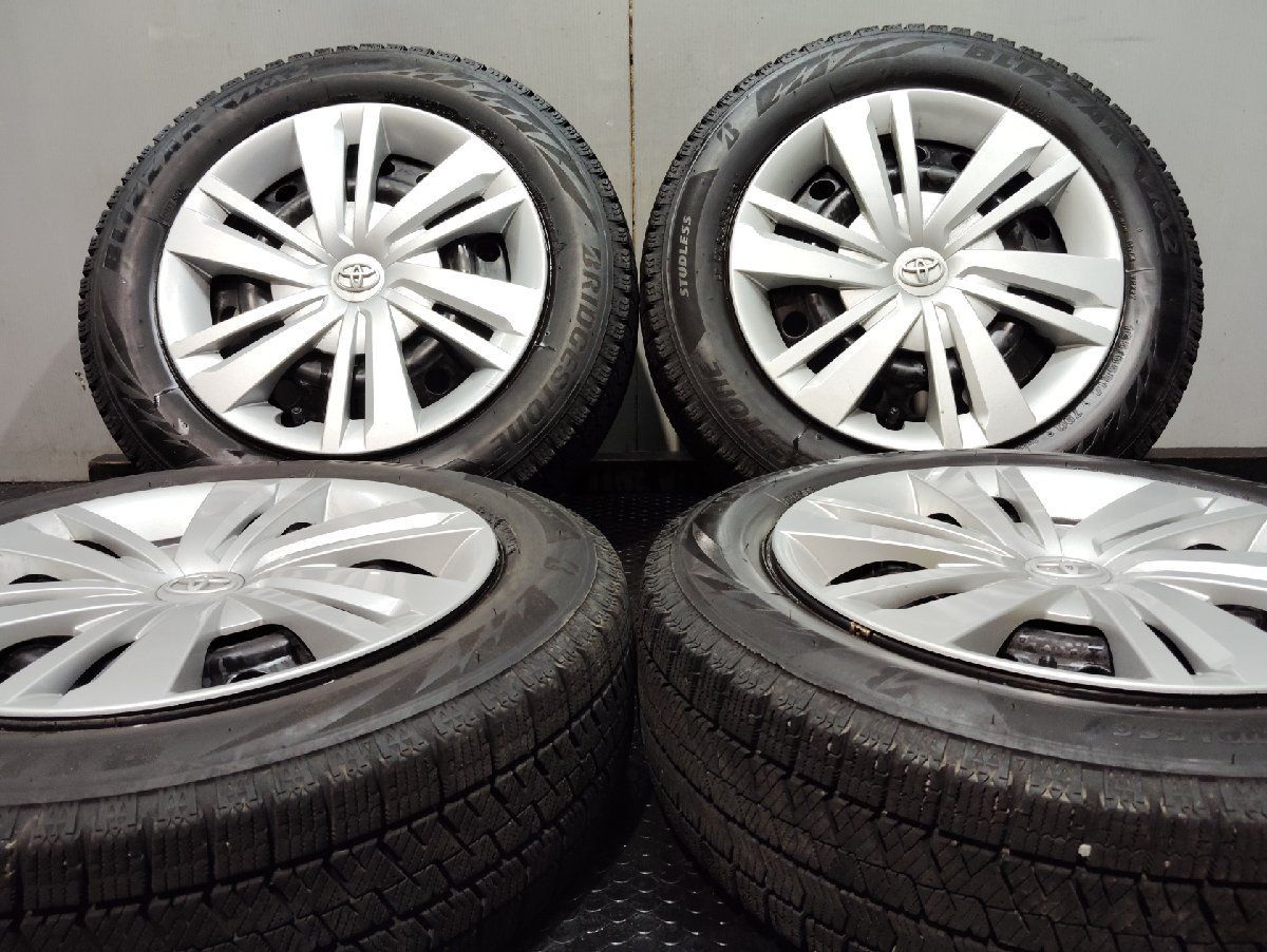 BS BLIZZAK VRX2 165|65R14 スタッドレス トヨタ タンク ルーミー 純正ホイール 14インチ 5J4HPCD100 35 21年製 バリ溝 KTK388