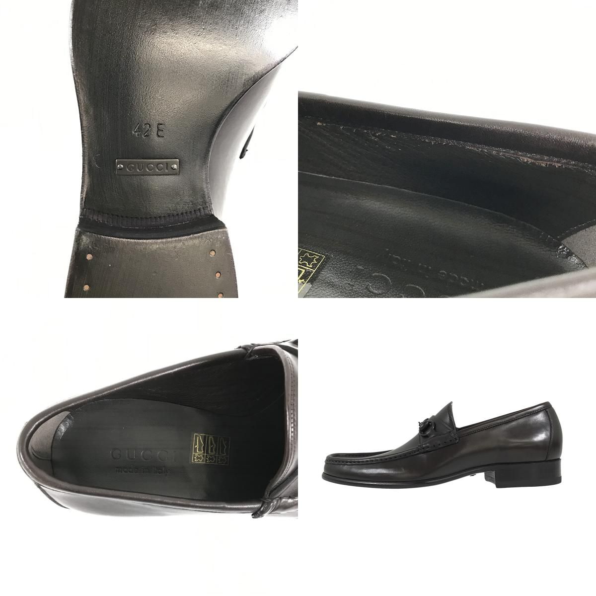 中古グッチ GUCCI スエード ホースビット ローファー
