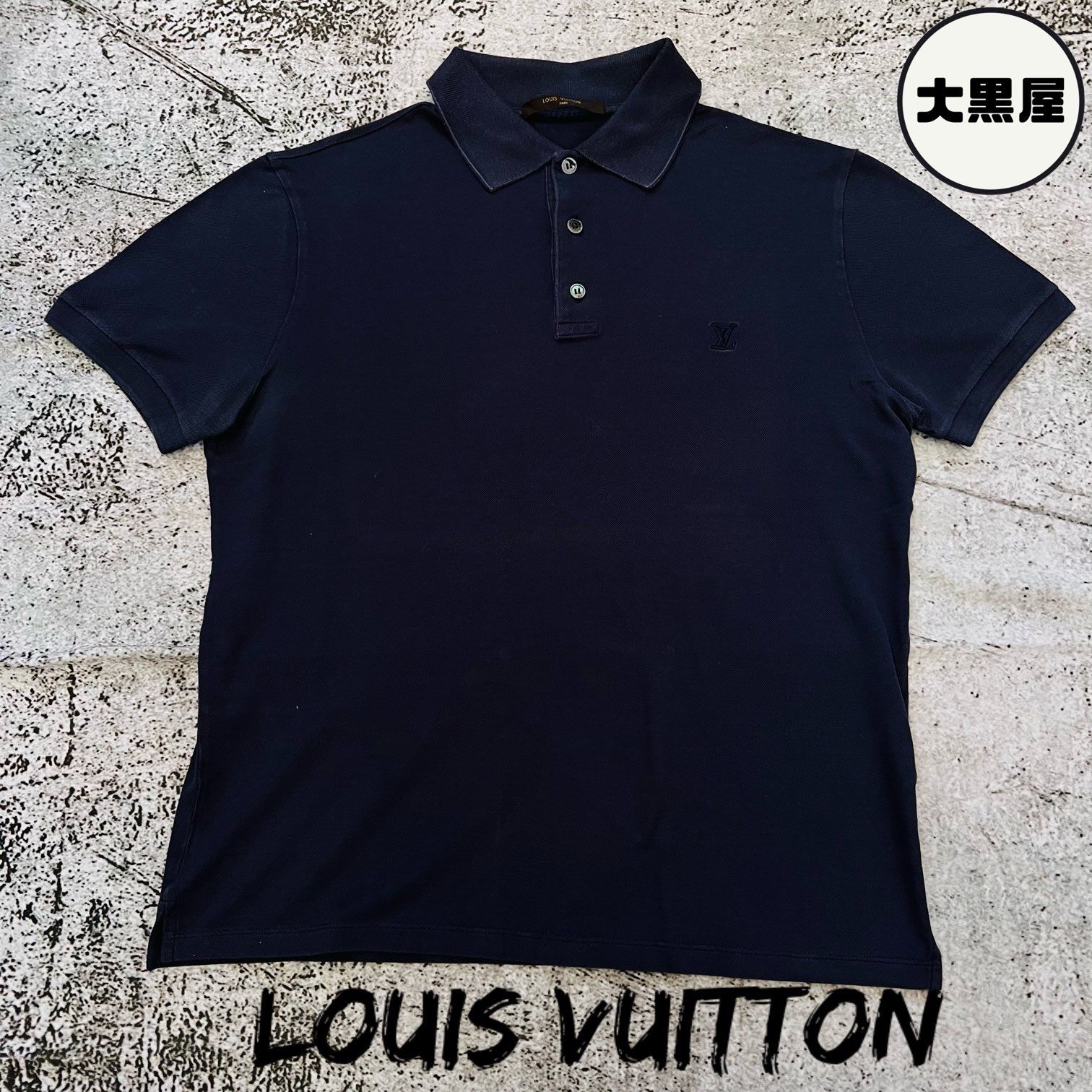 LOUIS VUITTON ルイヴィトン 刺繍ロゴポロシャツ ショート丈 半袖