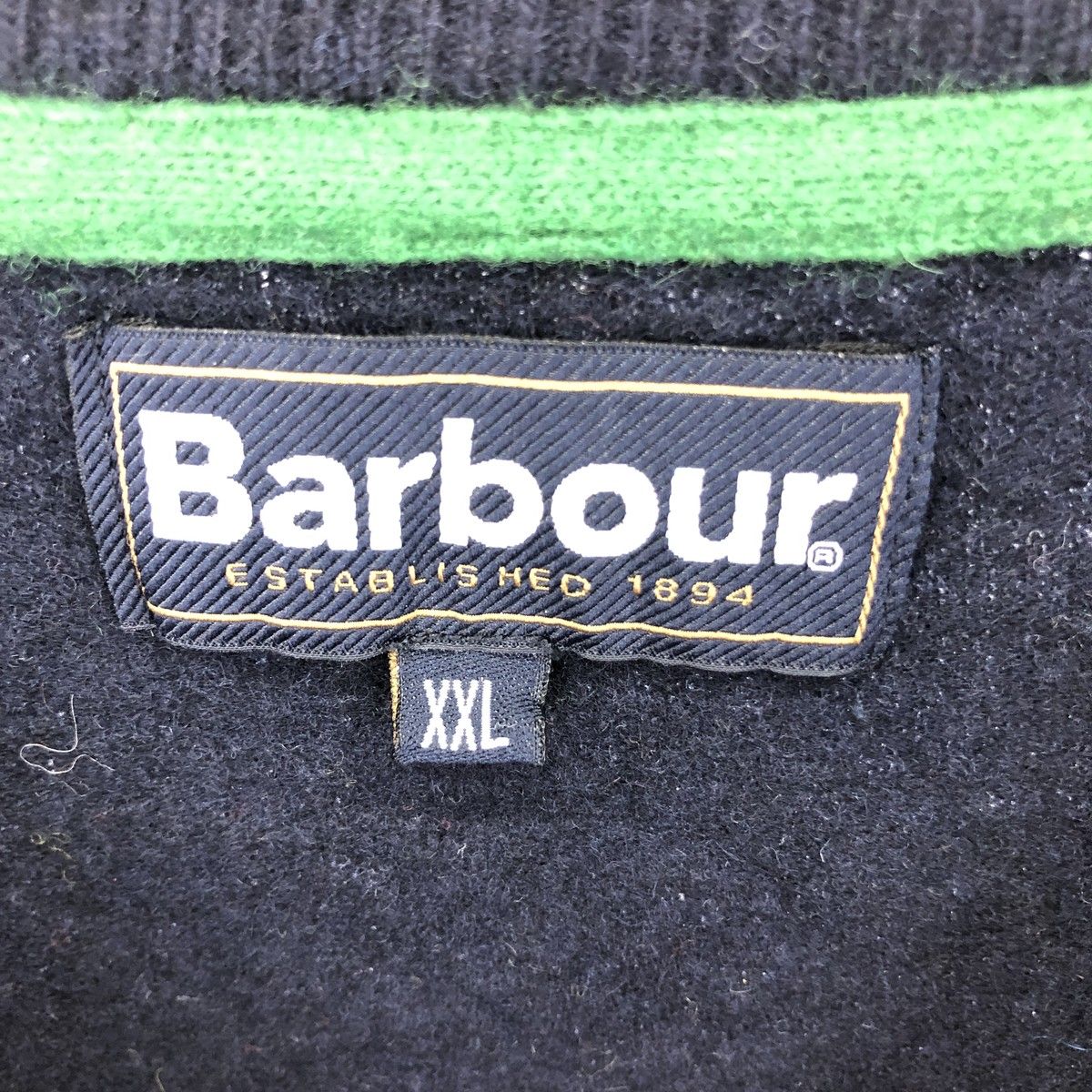 古着 バブアー Barbour Vネック ウールニットセーター メンズXL