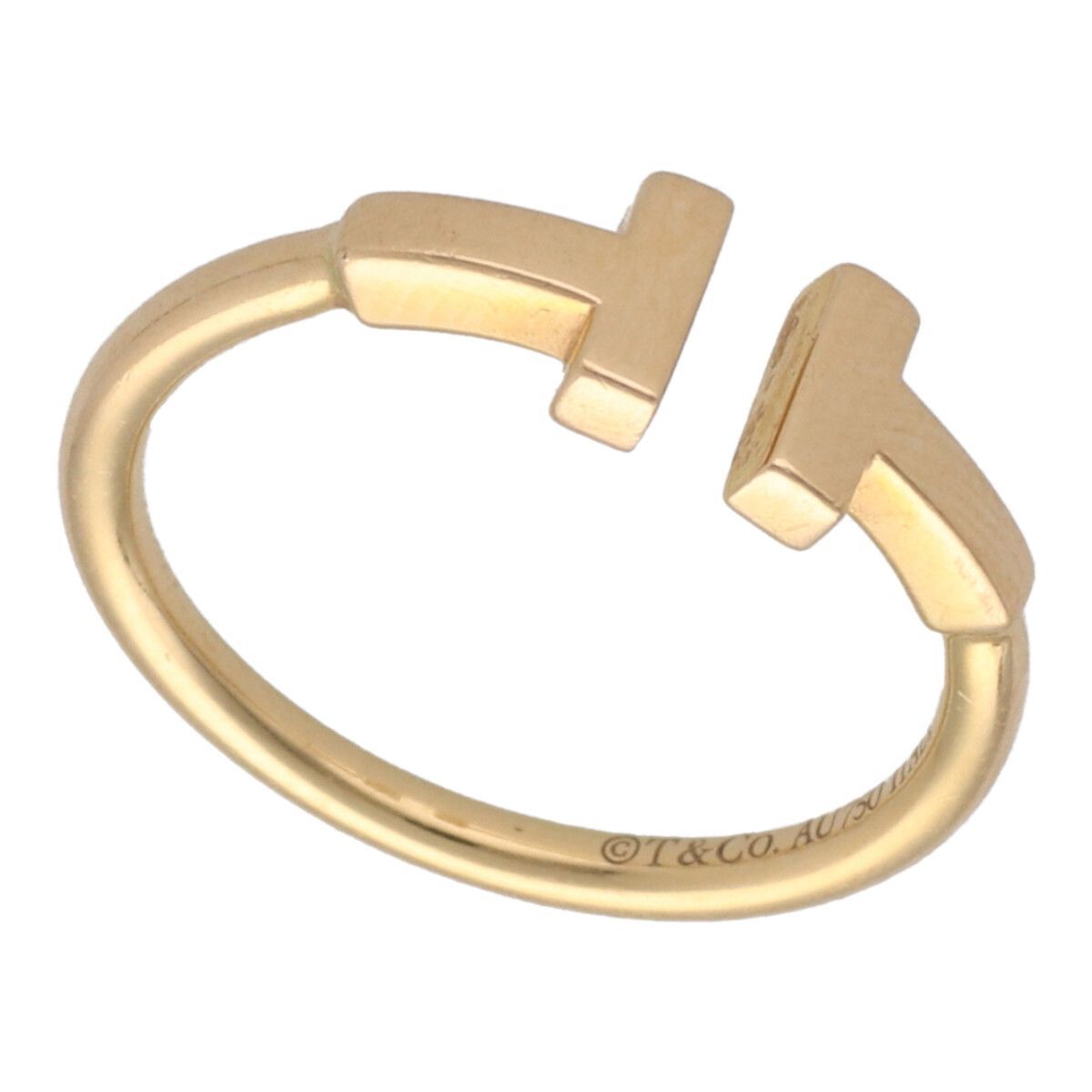 中古】 Tiffany ＆ Co. ティファニー Tワイヤー リング YG 60147352 13 