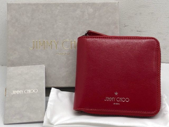 JIMMY CHOO(ジミーチュウ) SCOTT スコット 二つ折り財布 ラウンド 