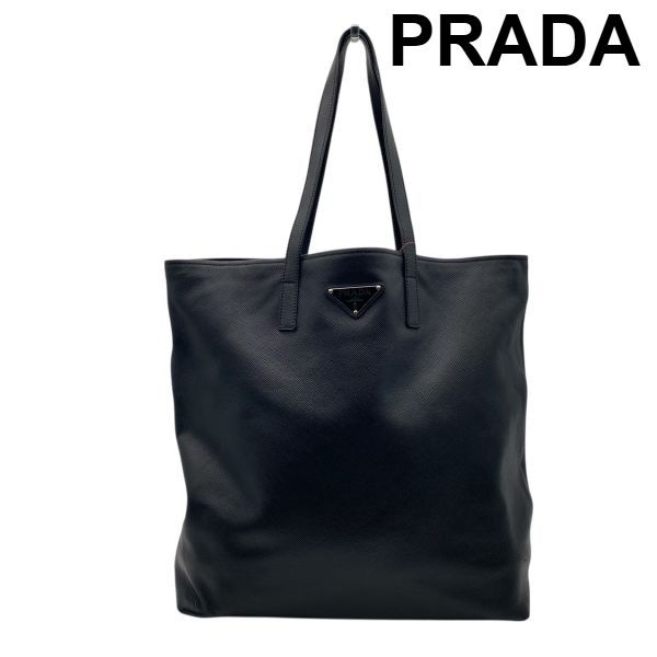 プラダ PRADA トートバッグ ショルダーバッグ トライアングルロゴ ネロ