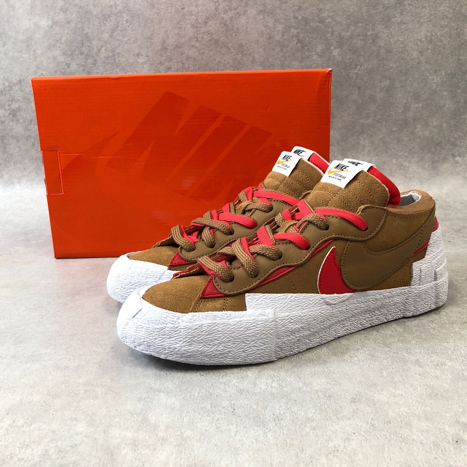 新品】 sacai NIKE BLAZER LOW BRITISH TAN ナイキ サカイ ブレーザー  