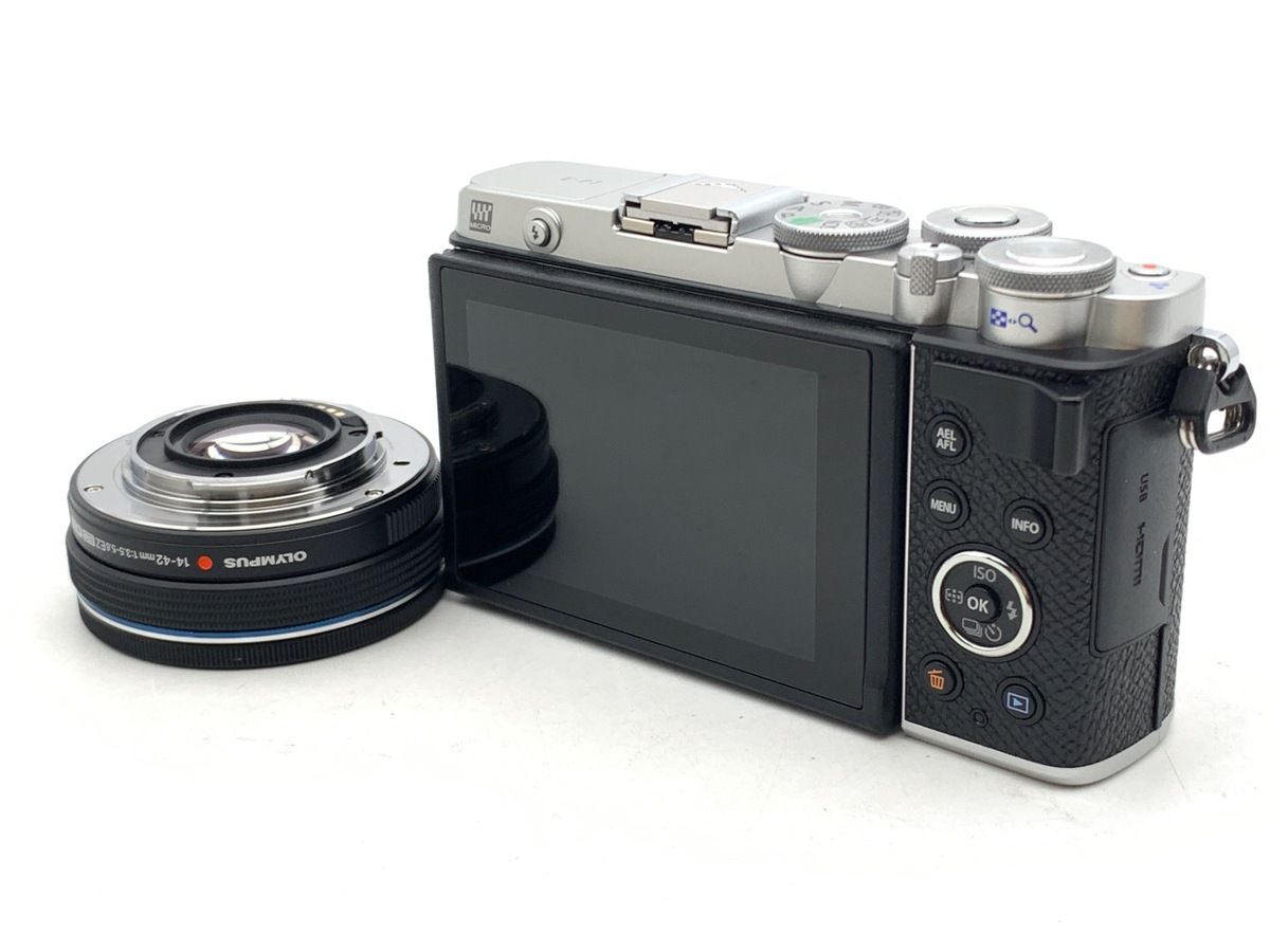 オリンパス PEN E P 7 14 42 mm EZレンズキット シルバー