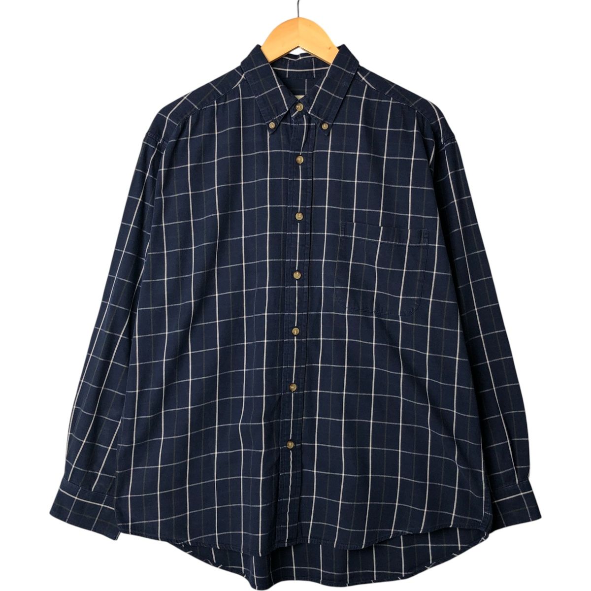 古着 エディーバウアー Eddie Bauer 長袖 ボタンダウンチェックシャツ メンズL相当 /eaa558767 古着 エディーバウアー Eddie Bauer 長袖 ボタンダウンチェック
