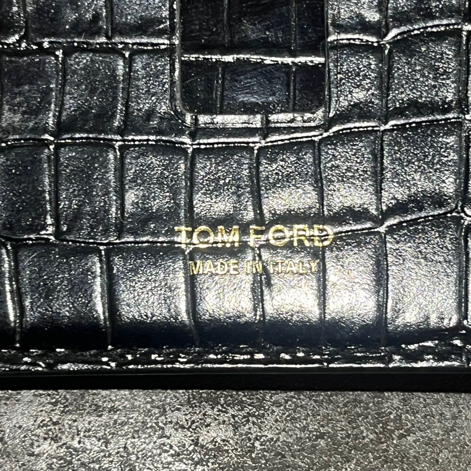 新品未使用品 TOM FORD マネークリップ付きカードケース クロコ型押し TOM FORD クロコ型押し マネークリップ カードケース トム