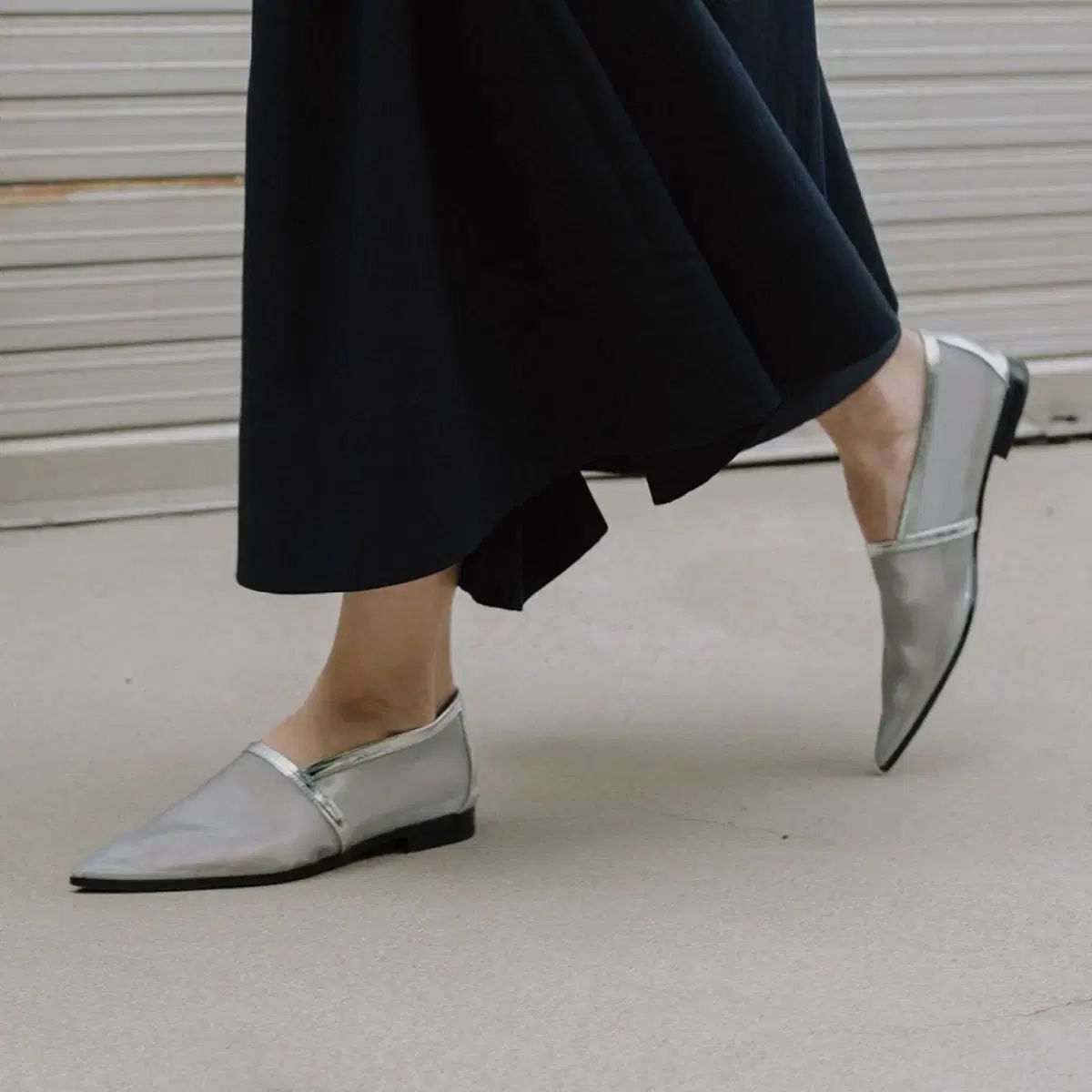 新品 cahaya チャハヤ メッシュ フラットシューズ