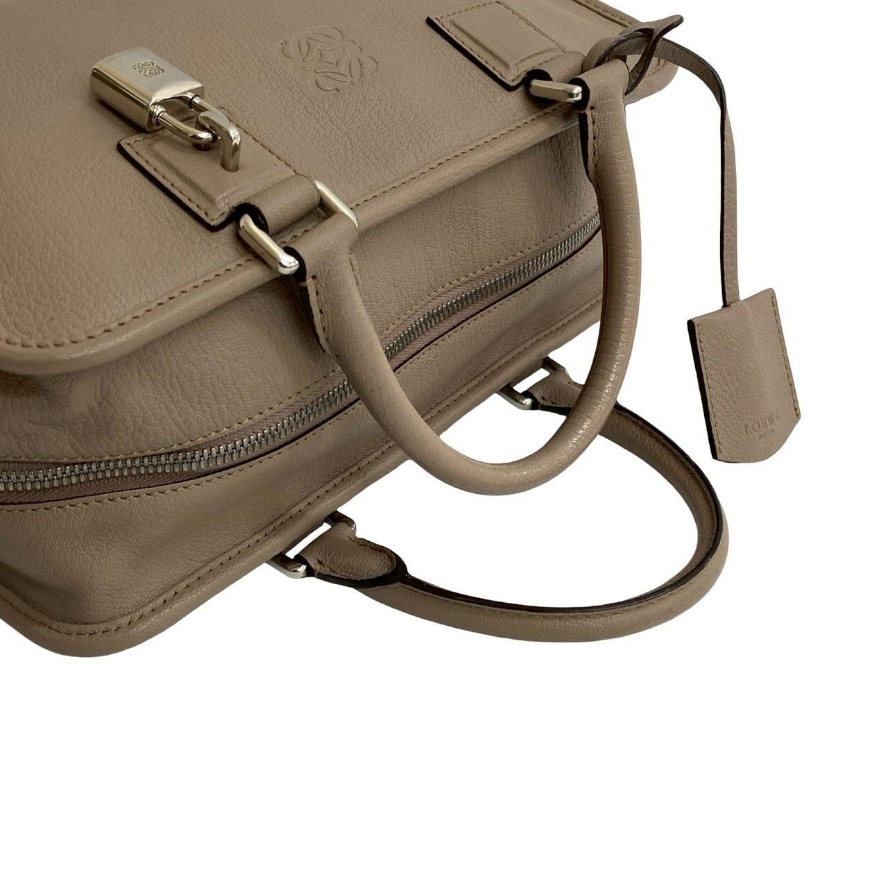 ロエベ　バッグ　アナグラム　ミニボストン　レザー　ロゴ　ベージュ　ショルダー 楽天市場】【バッグ】LOEWE ロエベ アナグラム ハンドバッグ