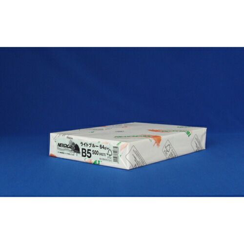 （まとめ） コピー用紙（カラー用紙） 北越紀州 ＮＥＷファインカラー  NEWﾌｧｲﾝｶﾗ-B5ﾗｲﾄﾌﾞﾙ- 4535449314419  1冊【×10セット】