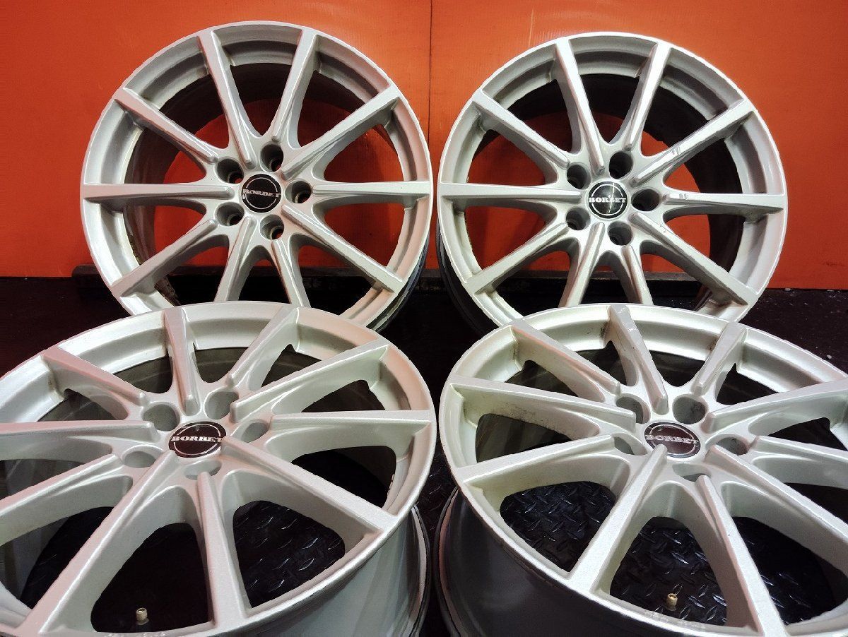 BORBET 18インチ PCD112 ベンツ 2本 ② MercedesBenz メルセデス ベンツ Sクラス W222 純正 5スポーク