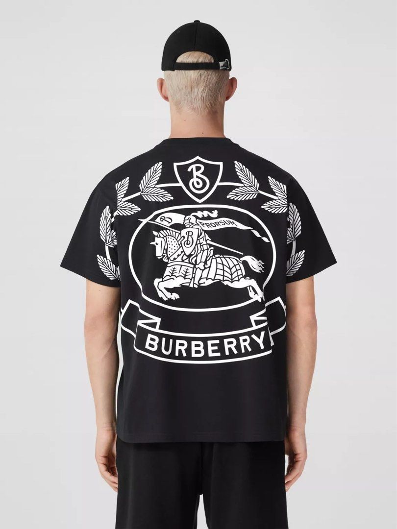 希少 Burberry EKD Print Cotton Oversized T-shirt - メルカリ