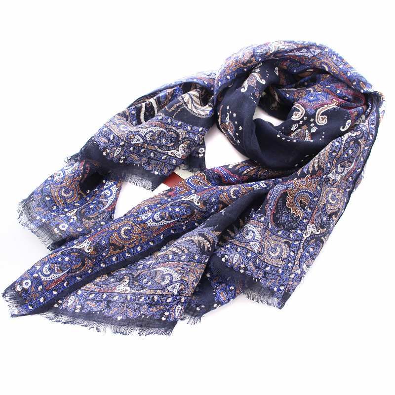 エトロ.ショール ETRO(エトロ) ストール(ショール) - イエロー×ライトブラウン