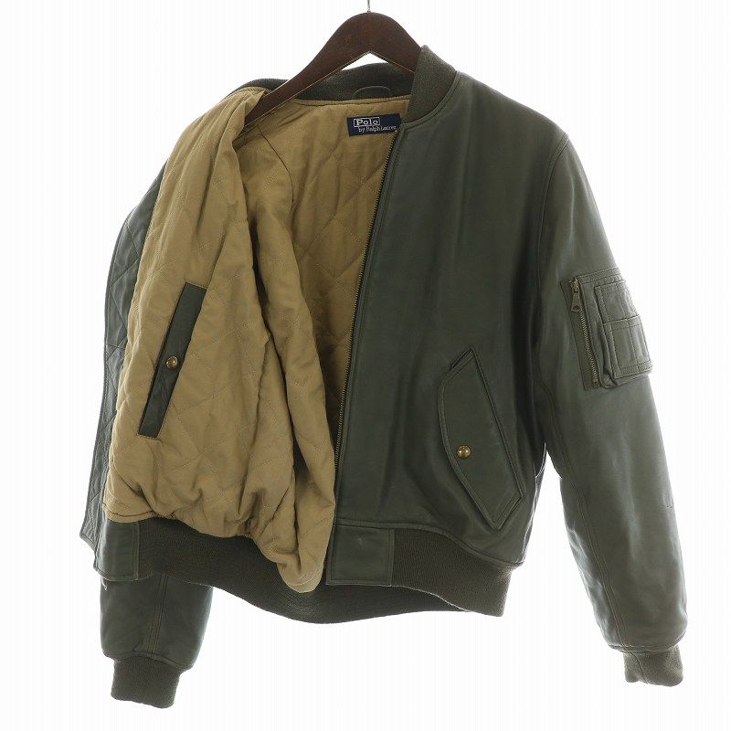 フライトジャケット カーキ ポロ ジャケット POLO RALPH LAUREN - ポロ