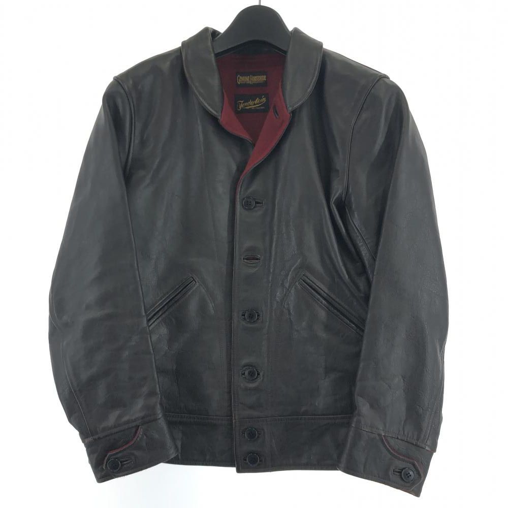 中古】TENDERLOIN T-HIDE S サイズS ブラウン ボタン1つ欠品