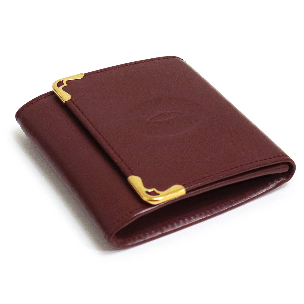 マストライン コインケース レザー ボルドー カルティエ マストライン