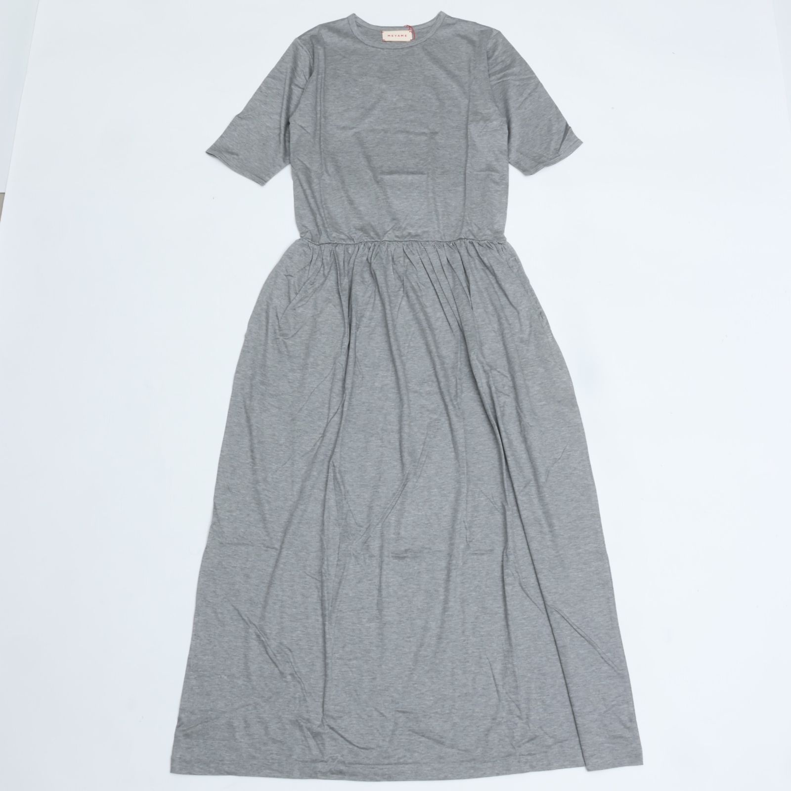 美品✨ エブール　ebure テンセルリネンサックドレス　　麻　リネン　38 美品✨ エブール ebure テンセルリネンサックドレス 麻 リネン