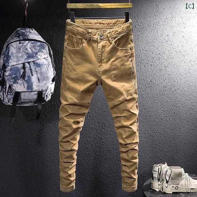 セール 28 メンズ ファッション 服 オシャレ シンプル 大人 かっこいい 大きいサイズ ストリート 紳士服 秋 迷彩 ジーンズ 韓国スタイル ヒップ ホップ カジュアル ストレッチ スリム フィート