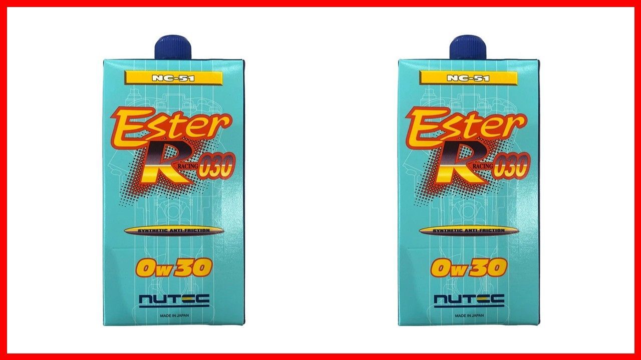 廃油処理BOXのおまけつき　NUTEC　ニューテック　NC-51　0W30　0W-30　ESTRER　R　Racing　１L　2本　452351