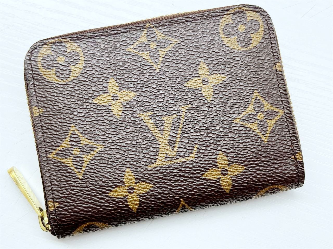 Louis Vuitton ルイヴィトン モノグラム ジッピーコインパース ミニ財布 ブラウン M60067