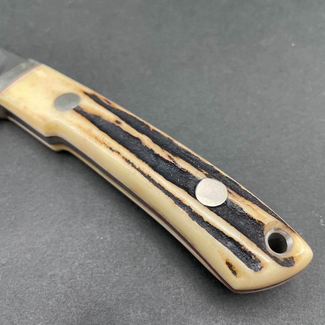 MZ CRAFT 鹿角スタッグハンドル 215mm シースナイフ シース付き 今井誠