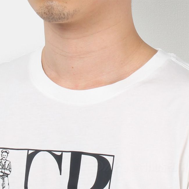 【新品未使用】 C.P.COMPANY シーピーカンパニー Tシャツ T-SHIRT コットン 半袖 10CMTS064A005100W 【Sサイズ/BLACK】