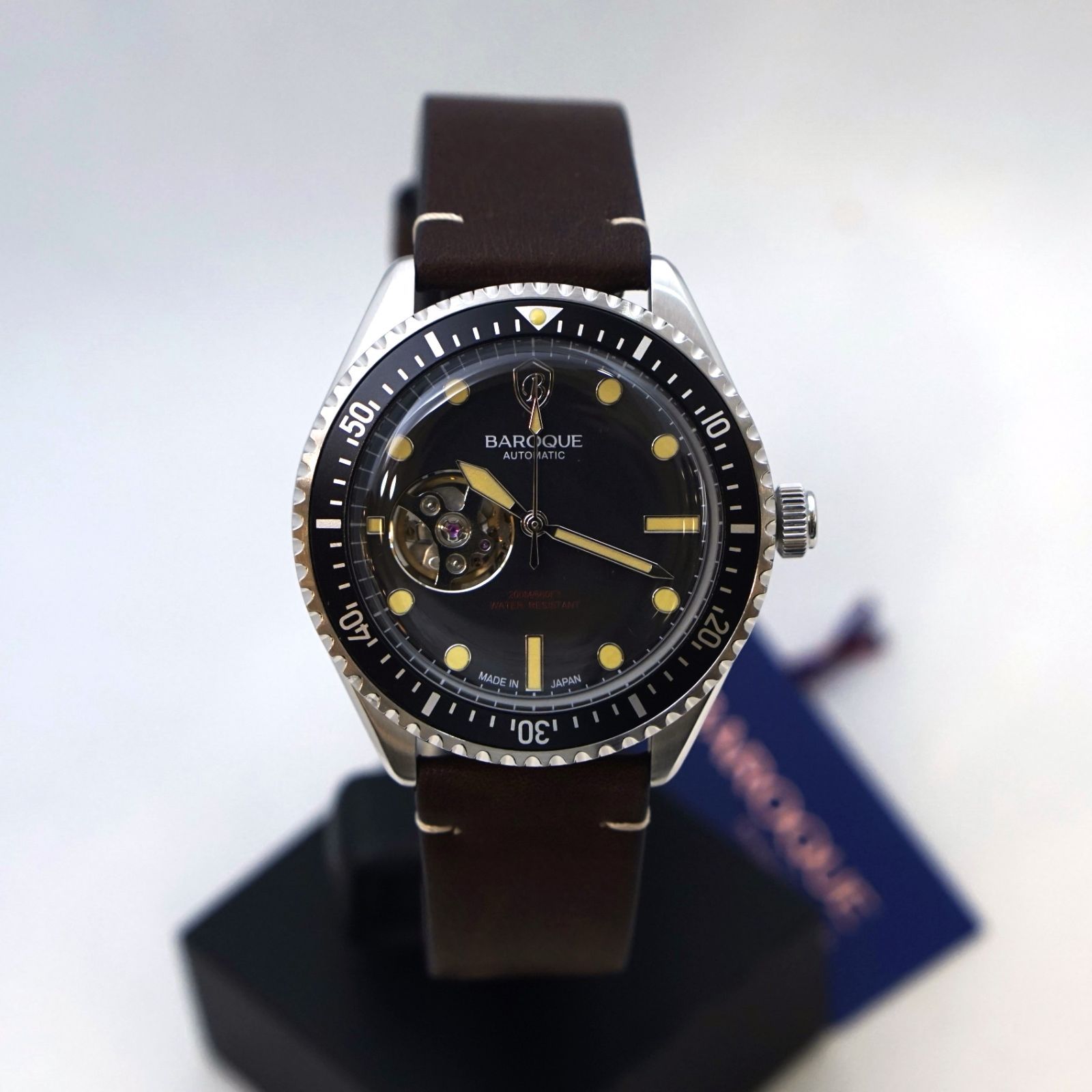 正規品】BAROQUE バロック BA3005S-02BR ブラック 黒 メンズ腕時計 