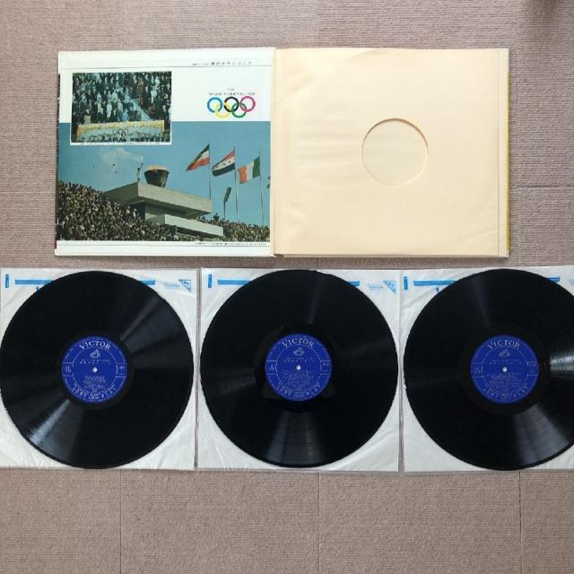 1964年／音で聴く、東京オリンピック。ビクターレコードLP版。【3枚入り美品】 東京オリンピック / TOKYO 1964 – TICRO MARKET
