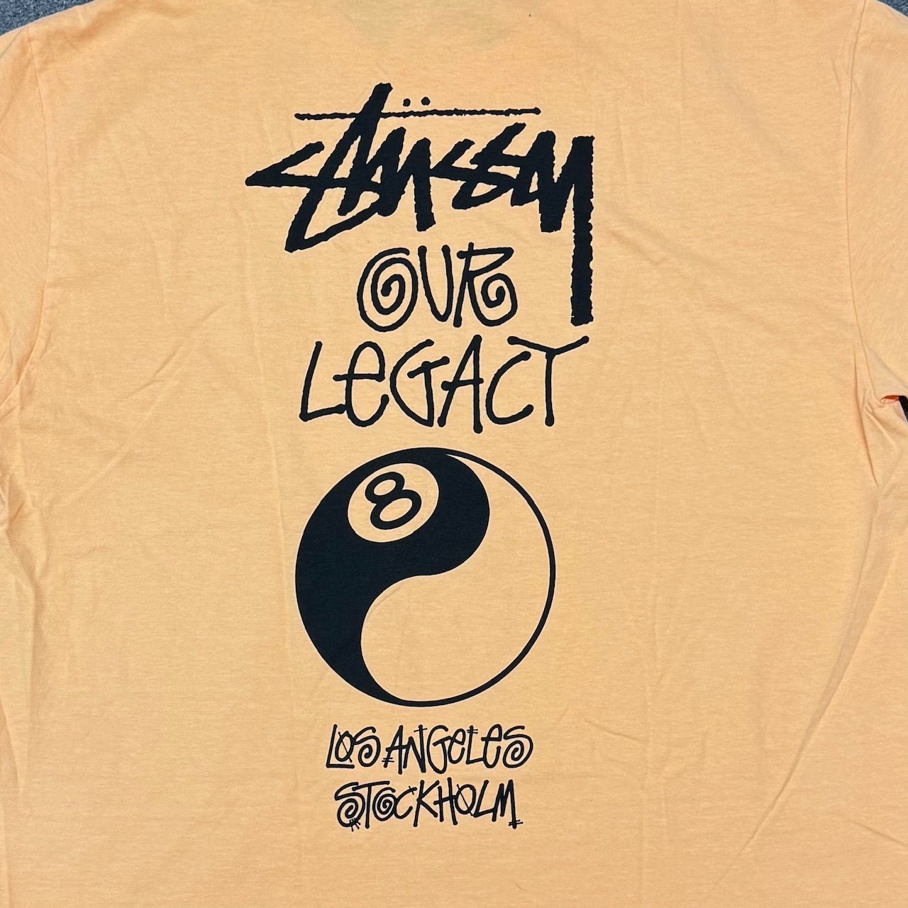 新品 OUR LEGACY STUSSY ステューシー コラボ Tシャツ XL 関税込☆Stussy☆Stussy x Our Legacy Surfman Pig.Dyed T-Shirt