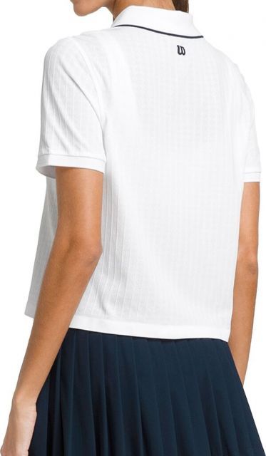ウィルソン レディース ポロシャツ トップス Wilson Women s Center Court Tennis Polo Bright White