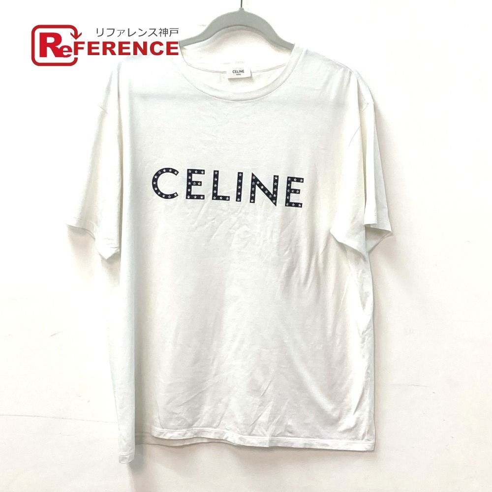 CELINE セリーヌ 半袖Tシャツ ロゴ スタッズ スター 星 CELINE セリーヌ 半袖Tシャツ ロゴ スタッズ スター 星