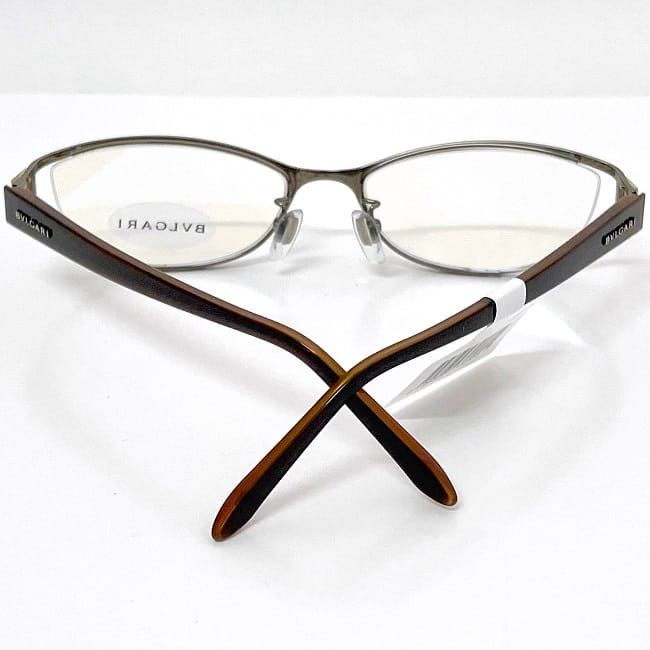 ブルガリ メガネ フレーム ブラウン イエローゴールド YG 0BV - メルカリ 