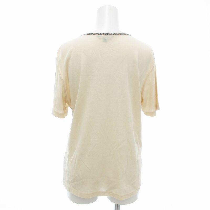 DAKS トップス Tシャツ ブラウス 半袖 42 大きめ ベージュ チェック DAKS トップス Tシャツ ブラウス 半袖 42 大きめ ベージュ