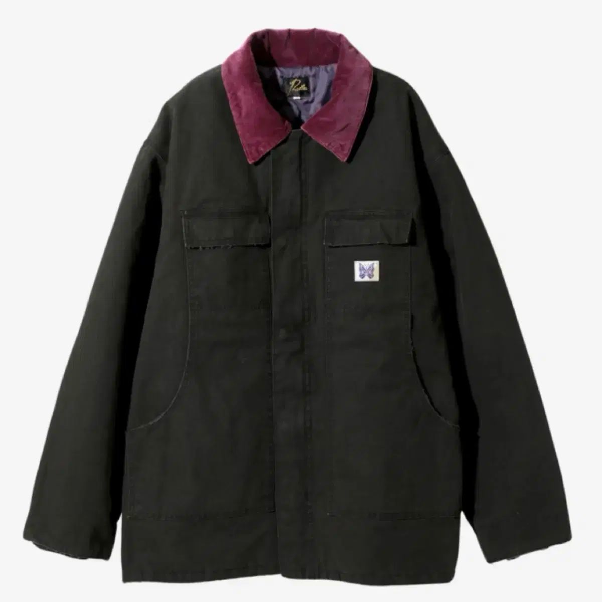 XL ニードルズ ランバージャック コート 11オンス コットン Oxford ブラック