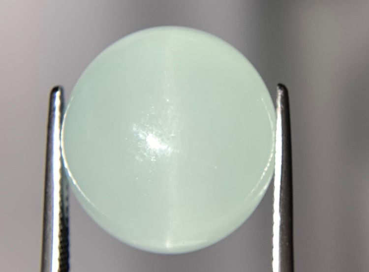 アクアマリンキャッツアイ 22.385ct 宝石ソーティング付き 縦17.6㎜×横16.7㎜×高さ10.4㎜ 1062Y TALLINNNEXPO_COM