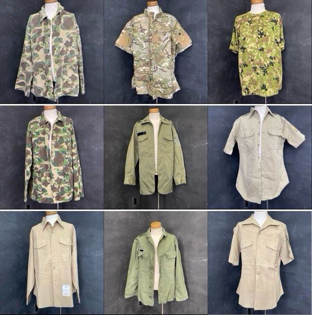 ミリタリー シャツ ジャケット Tシャツ 9枚セット DSCP KHAKI2122 SHIRTMANSLONG 迷彩 無地 カモフラ等 メンズ用 衣類|514231