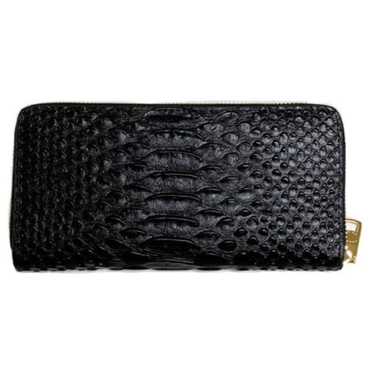 新品未使用品コーチエンボスドスネークレザー長財布『ブラック黒』メンズ.レディース 未使用 COACH エンボスドスネークレザー 長財布 F53659 ブラック
