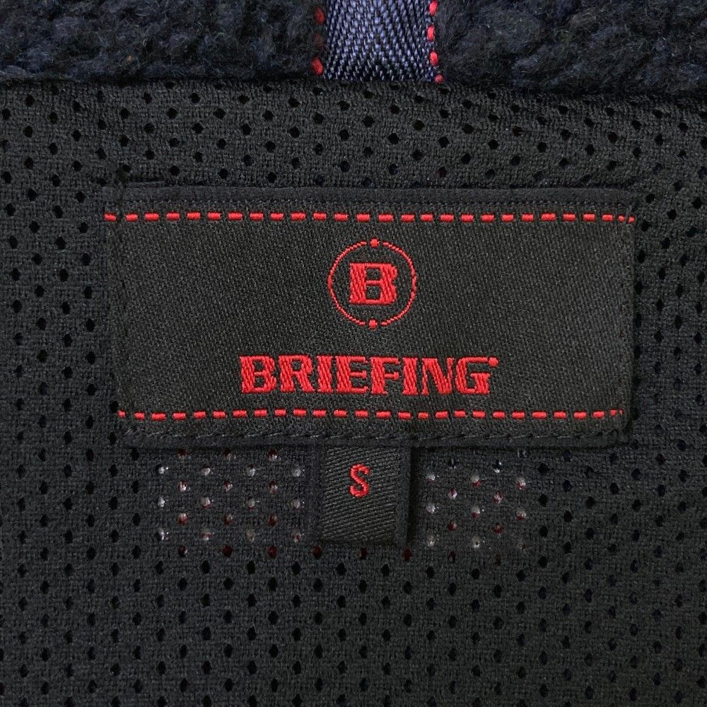 サイズ：S BRIEFING GOLF ブリーフィング  フリースベスト  ネイビー系 [240101353493] ゴルフウェア メンズ ストスト サイズ：S BRIEFING GOLF ブリーフィング フリースベスト