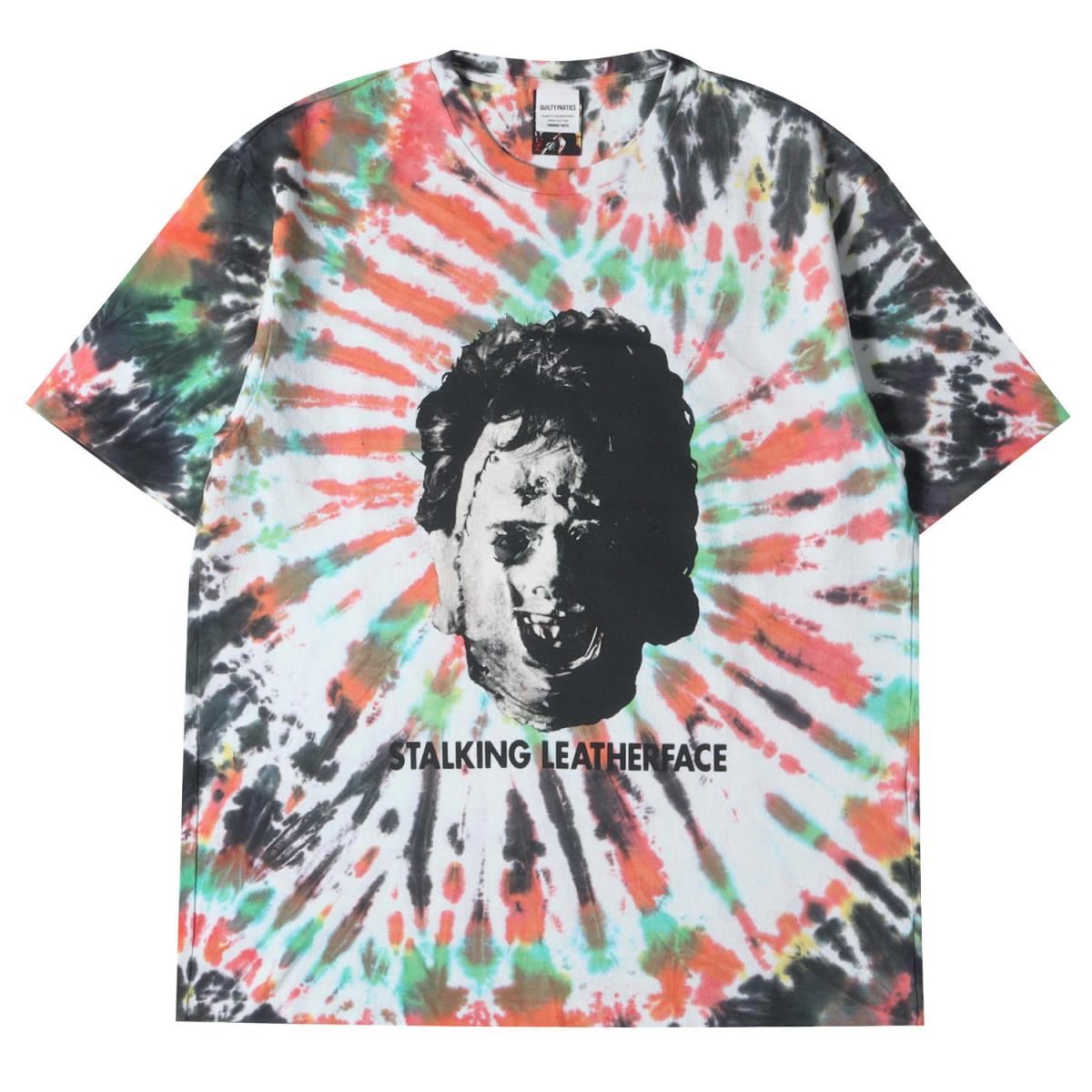 ワコマリア　悪魔のいけにえ　レザーフェイス タイダイ Tシャツ 新品 WACKO MARIA ワコマリア 22SS タイダイ染め フェイスプリント T