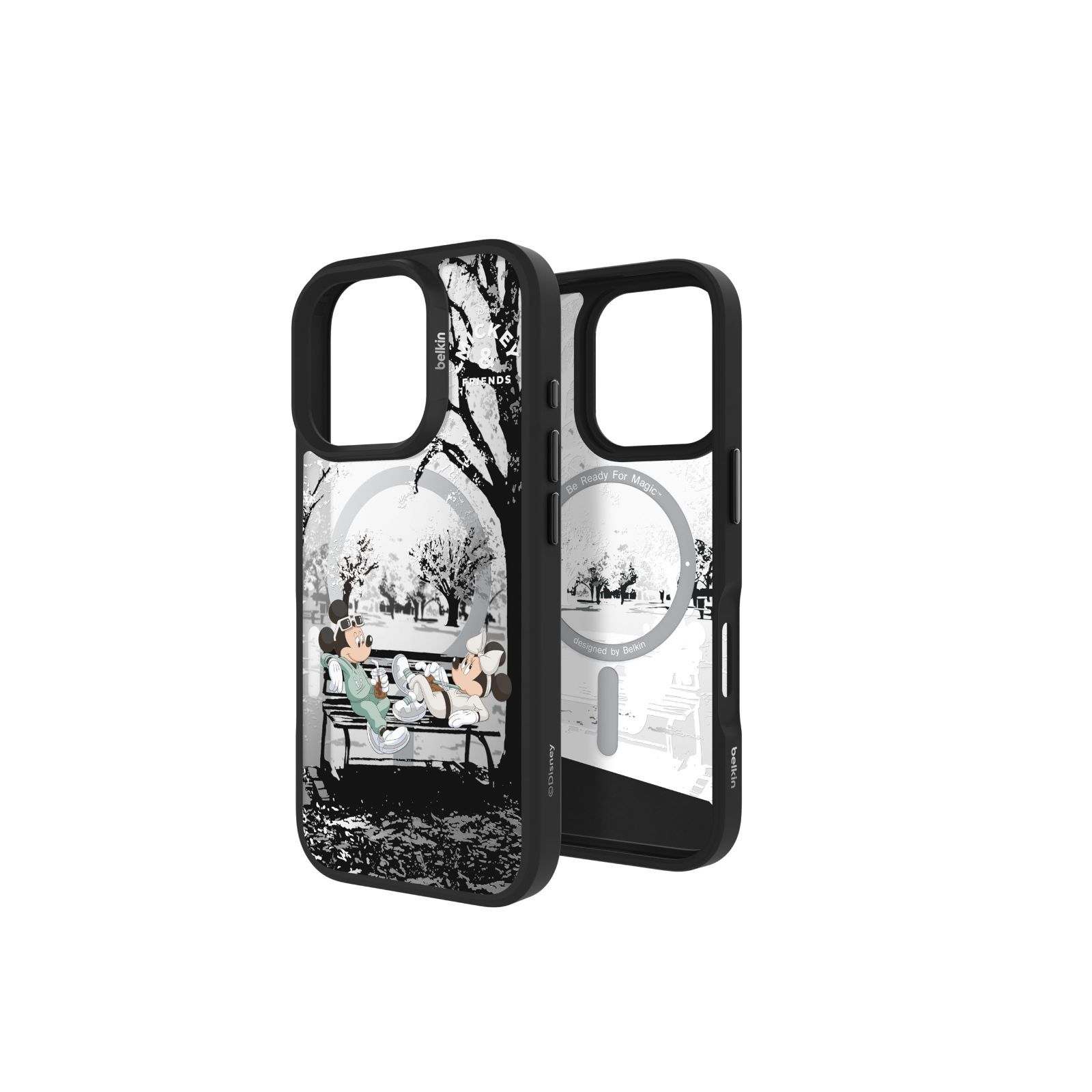 新品 Belkin iPhone 16 Pro Disney Mickey u0026 Minnie ケース MagSafe対応 マグネット搭載 薄型 超耐衝撃 MSA023qcBS-DY
