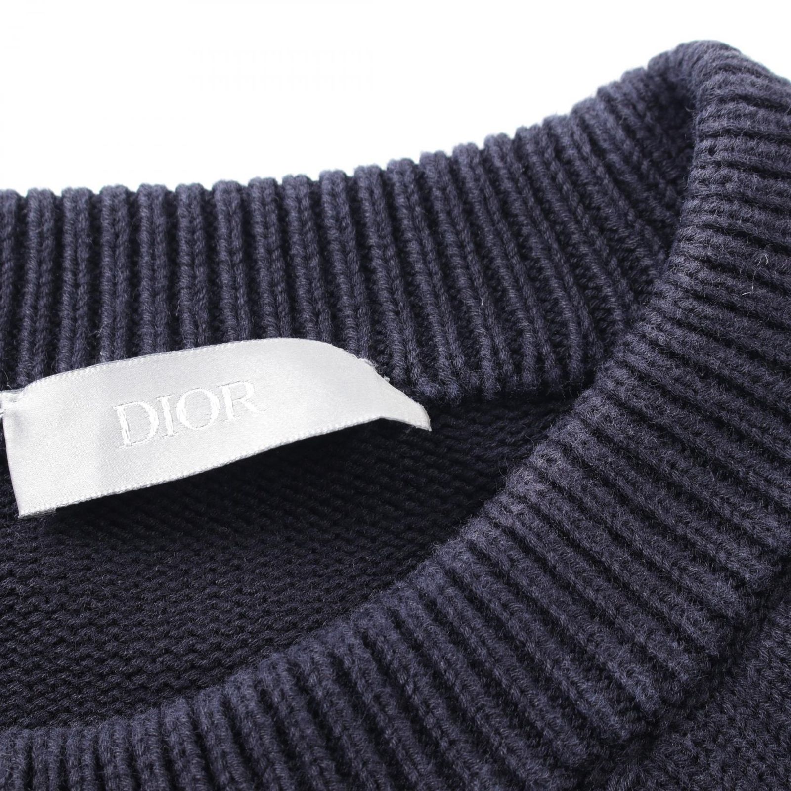 Dior ネイビー ニットセーター ディオールオブリークセーターLサイズ