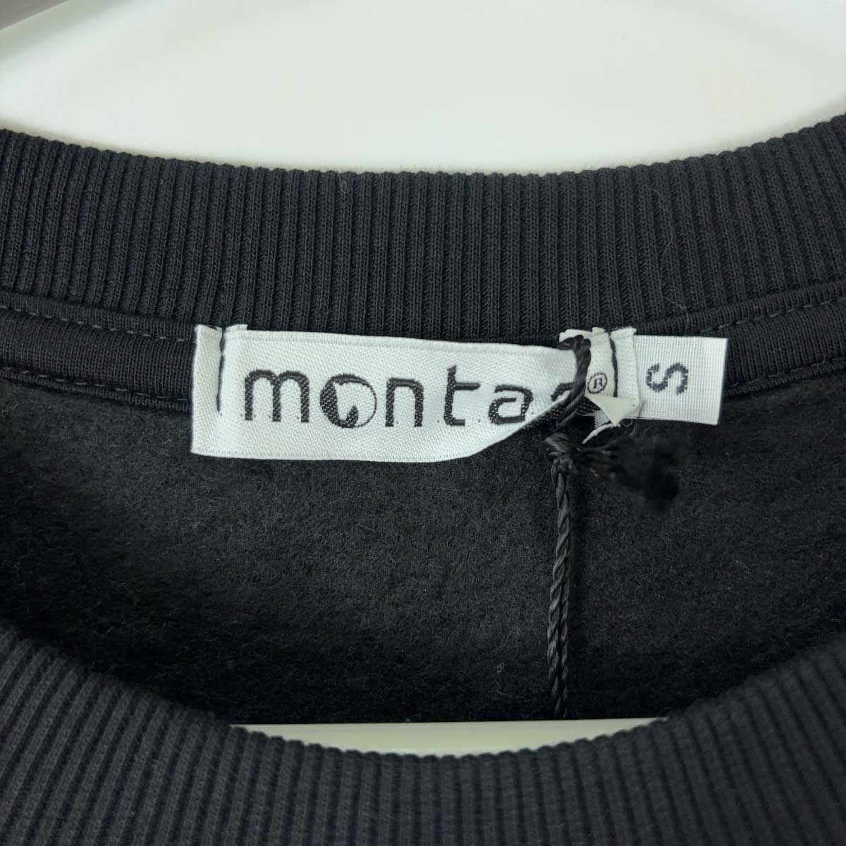 MONTAR モンター TANIA スパンコール ロゴ スウェットシャツ S ブラック レディース 乗馬 馬術 MONTAR モンター TANIA スパンコール ロゴ スウェットシャツ S