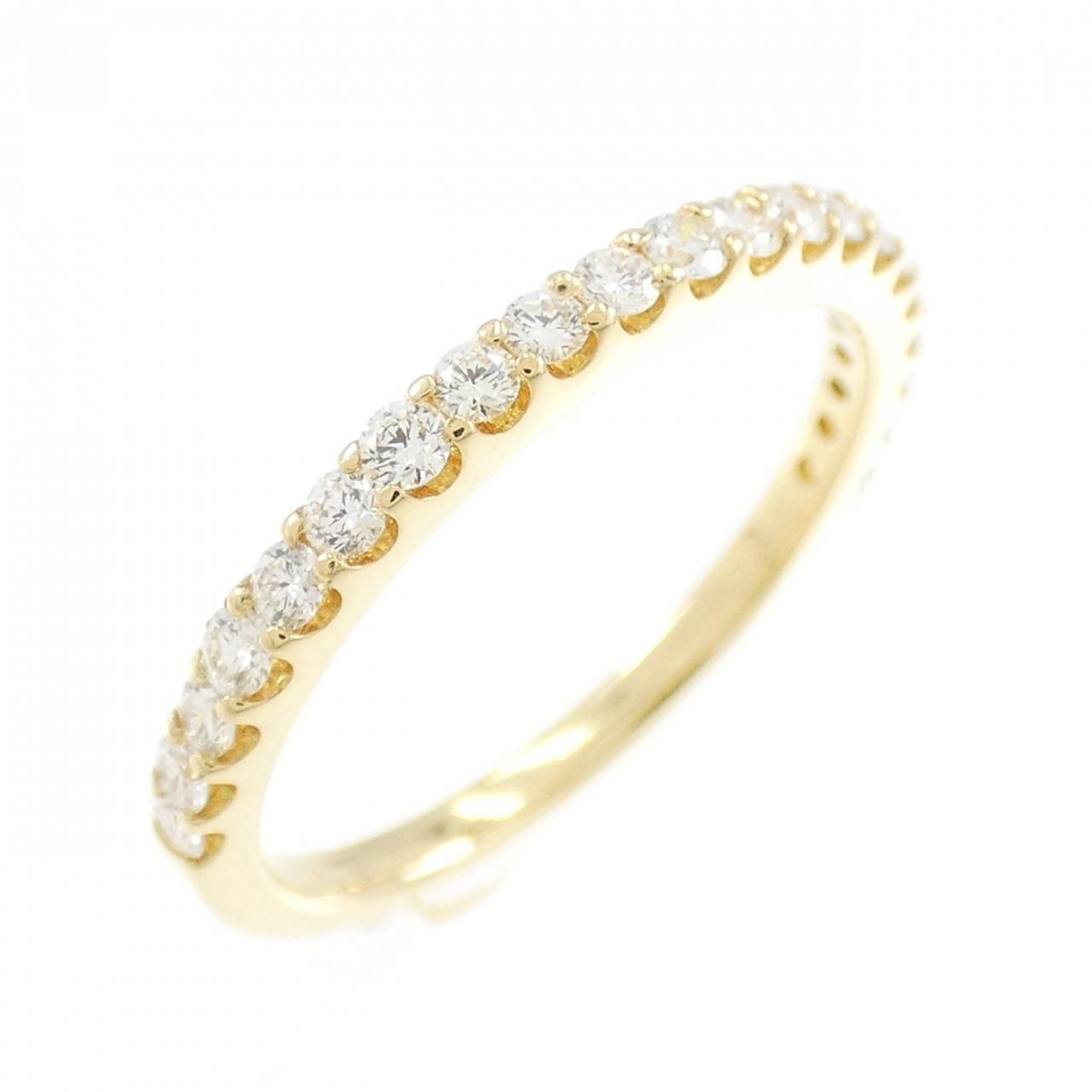K18YG ハーフエタニティ ダイヤモンド リング 0.30CT