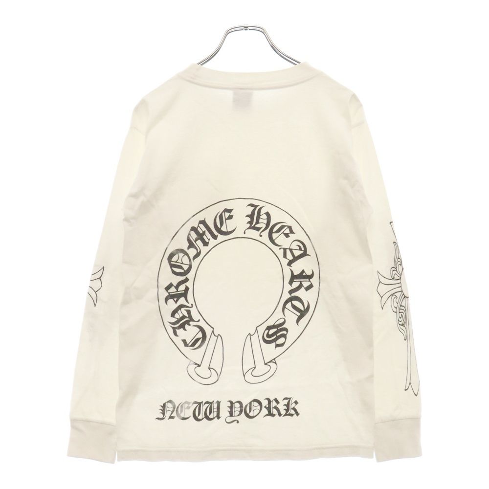 クロムハーツ CH L/S /1 袖フローラルプリントサーマル長袖カットソー