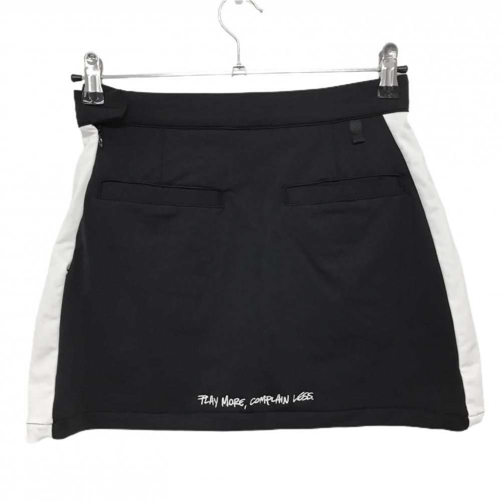 【DEVEREUX GOLF】デヴァロー　レディース　スカート　ブラック　S 超美品】デヴァローゴルフ ストレッチスカート 黒×白 蓄熱 レディース